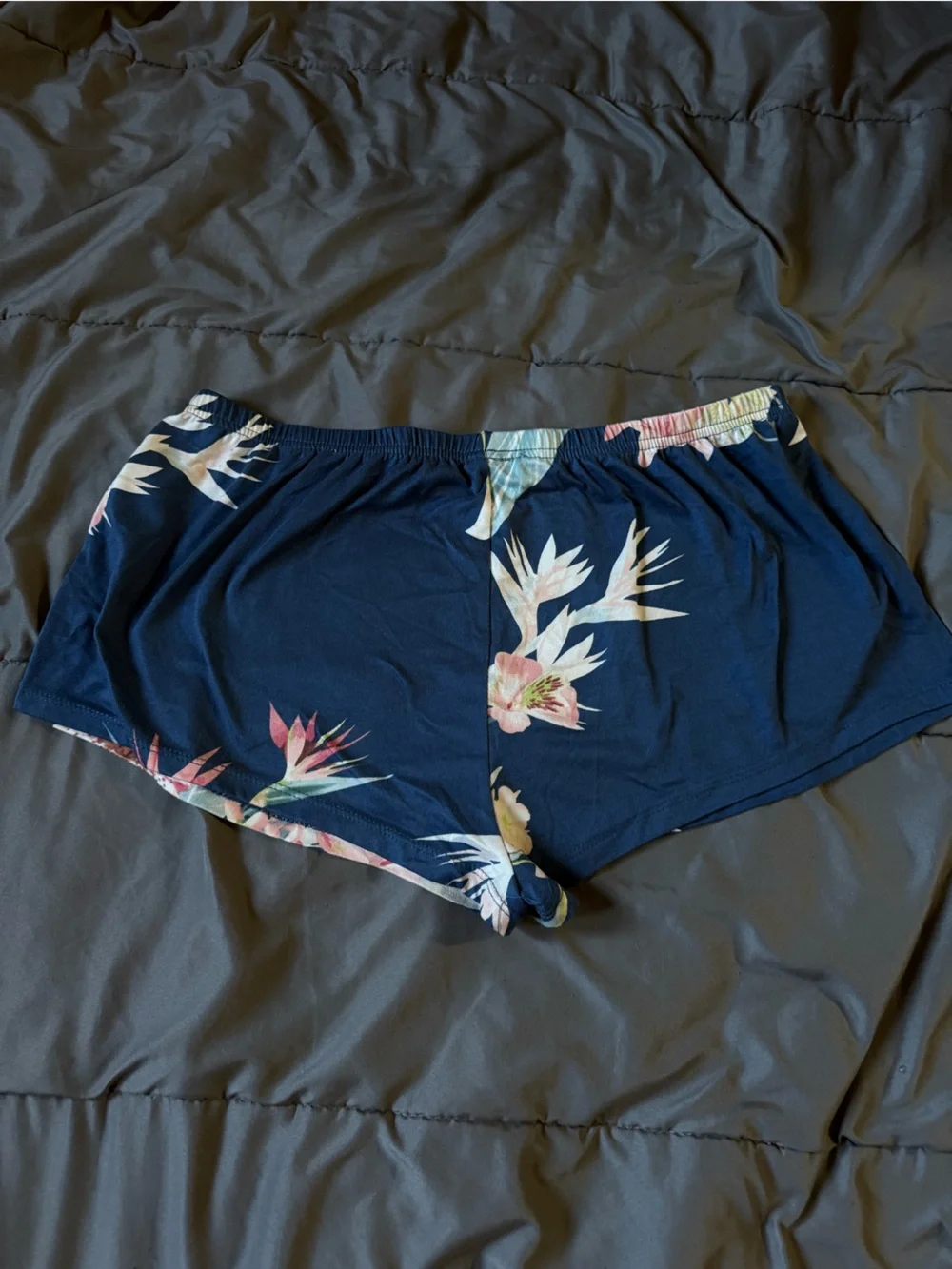 Women's Navy Floral Halter Pajama Set